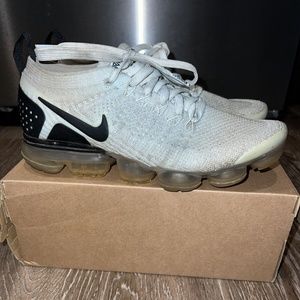 Nike Air Vapormax Flyknit 2 Reverse Orca White Black 942842-103 Mens Size 7.5 -